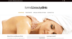 Desktop Screenshot of formandbeautyclinic.ie